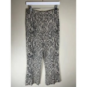 St. John Collection By Marie Gray Knit Brown Animal Print Pants Women’s Size 6